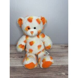 2010 Retired:‎ 16" Build A Bear Workshop Halloween Candy Corn Teddy Orange Feet